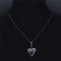 Fashion Gothic Heart Star Stainless Steel NecklacesAzizaK