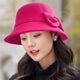 Fedoras Hat Elegant Vintage Bowknot WoolAzizaK