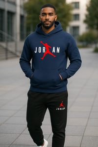 Jordan-Inspired Tracksuit – Sporty 2-Piece Set with Hoodie & Joggers