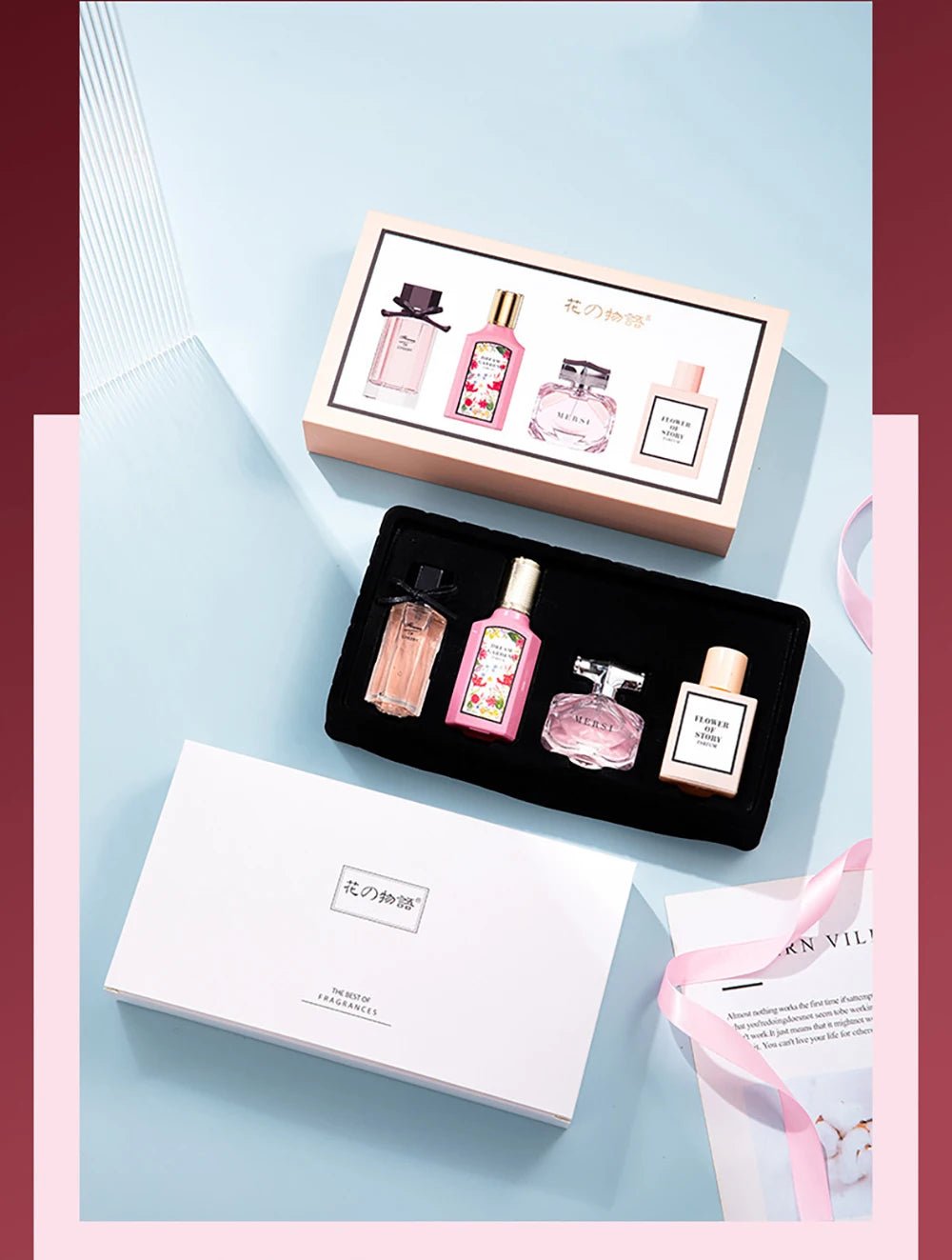 Four Piece Perfume Set 110ml Long Lasting Floral Fragrance Pheromone Eau De Parfum CologneAzizaK