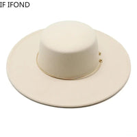 French Style 10cm Wide Brim Derby Top HatAzizaK