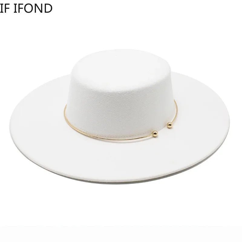 French Style 10cm Wide Brim Derby Top HatAzizaK