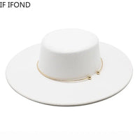 French Style 10cm Wide Brim Derby Top HatAzizaK