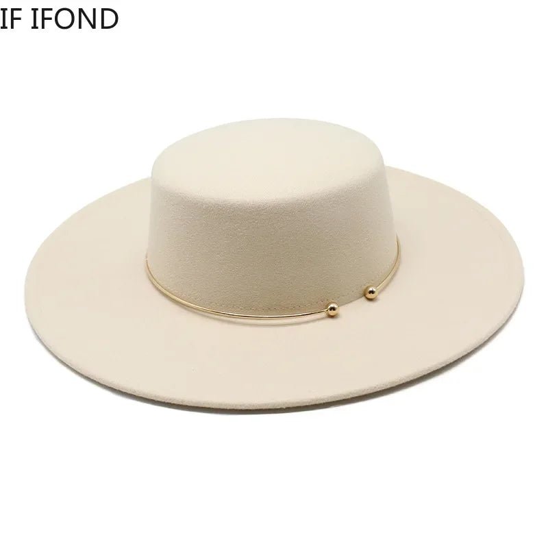 French Style 10cm Wide Brim Derby Top HatAzizaK