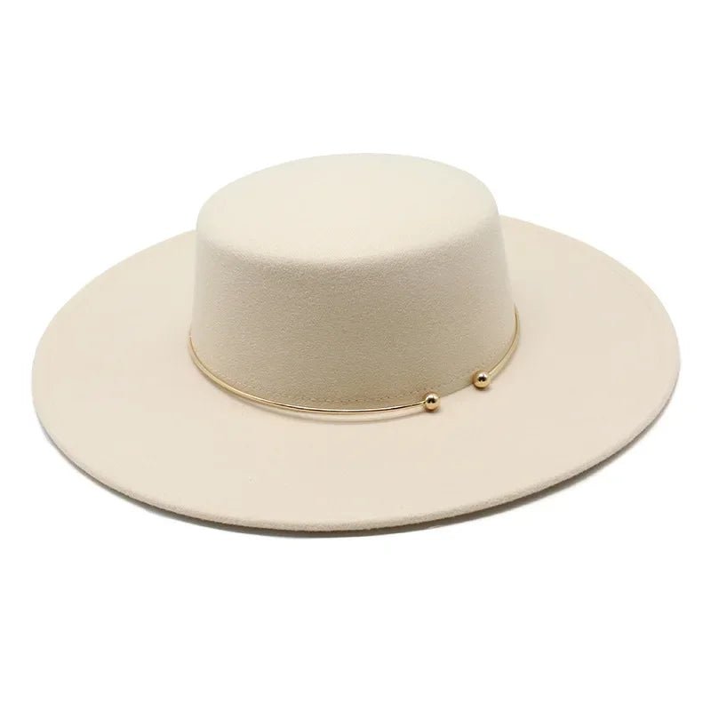 French Style 10cm Wide Brim Derby Top HatAzizaK