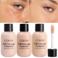 Full Coverage Liquid Concealer Cream 12ml Invisible Cream and Waterproof Face FoundationAzizaK