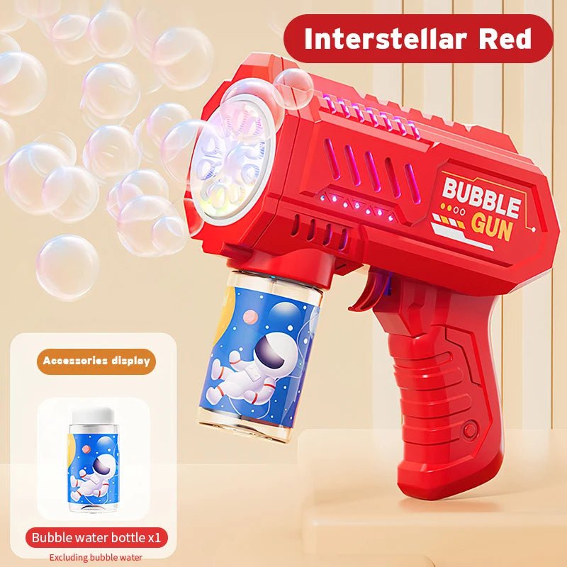 Fully Automatic Space Bubble Blowing Toy Bubble Gun Outdoor Bubble Machine Holiday Gift Toy (Without Bubble Water)AzizaK