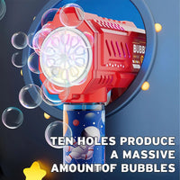 Fully Automatic Space Bubble Blowing Toy Bubble Gun Outdoor Bubble Machine Holiday Gift Toy (Without Bubble Water)AzizaK