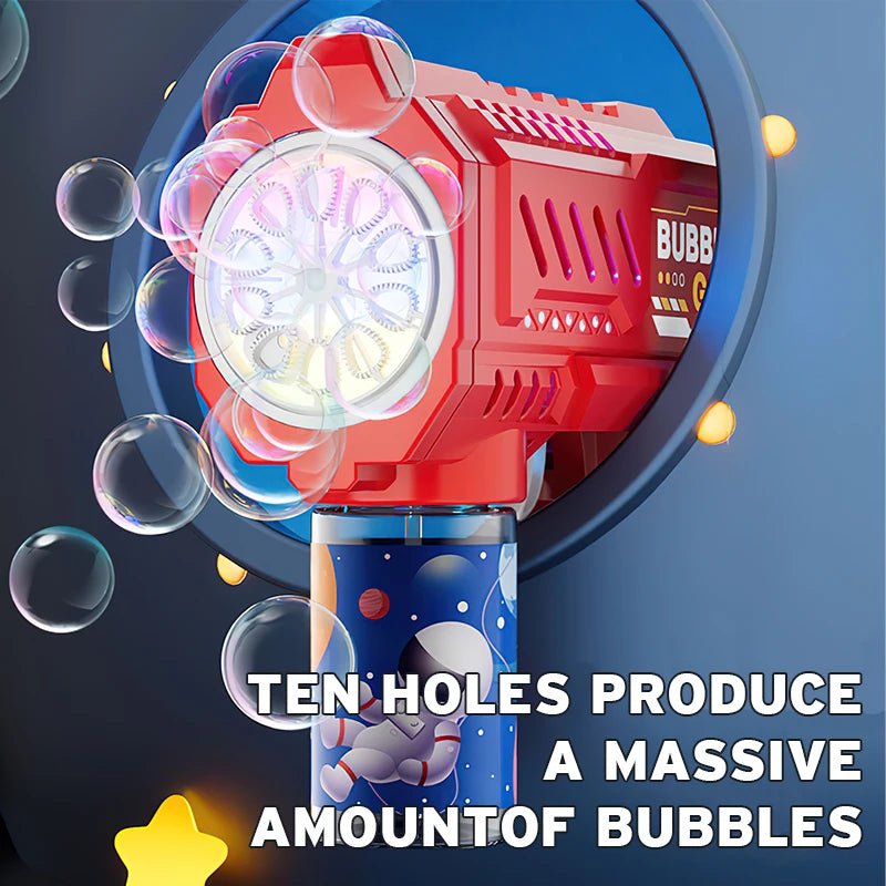 Fully Automatic Space Bubble Blowing Toy Bubble Gun Outdoor Bubble Machine Holiday Gift Toy (Without Bubble Water)AzizaK