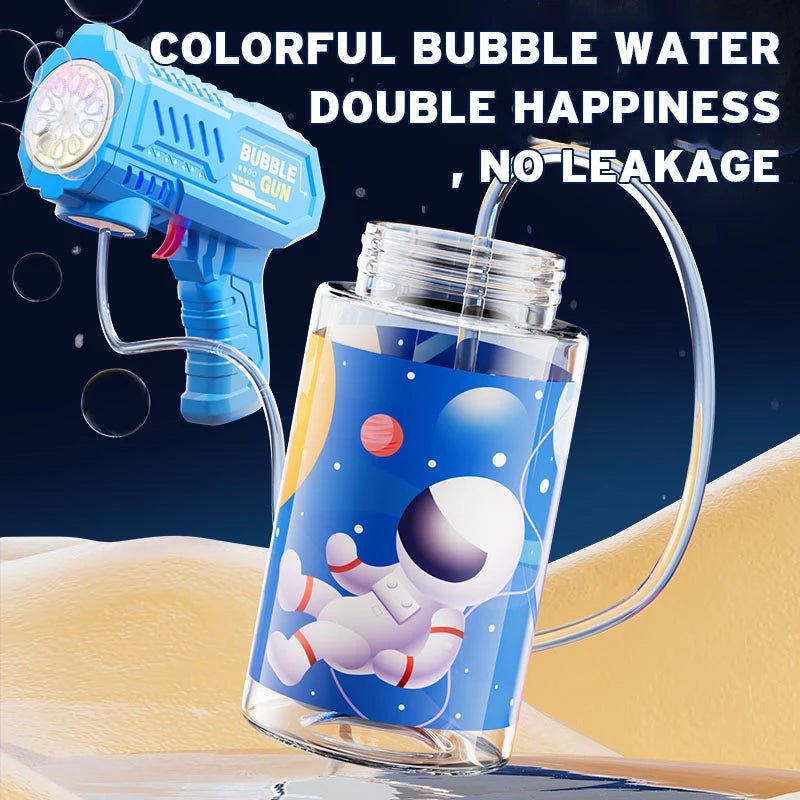 Fully Automatic Space Bubble Blowing Toy Bubble Gun Outdoor Bubble Machine Holiday Gift Toy (Without Bubble Water)AzizaK