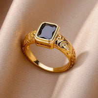 Gold Color Stainless Steel RingAzizaK