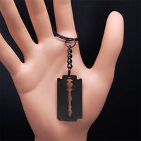 Gothic shaped razor pendant necklace for menAzizaK