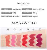 Handaiyan 6 Colors Matte Waterproof Long Lasting Professional.AzizaK