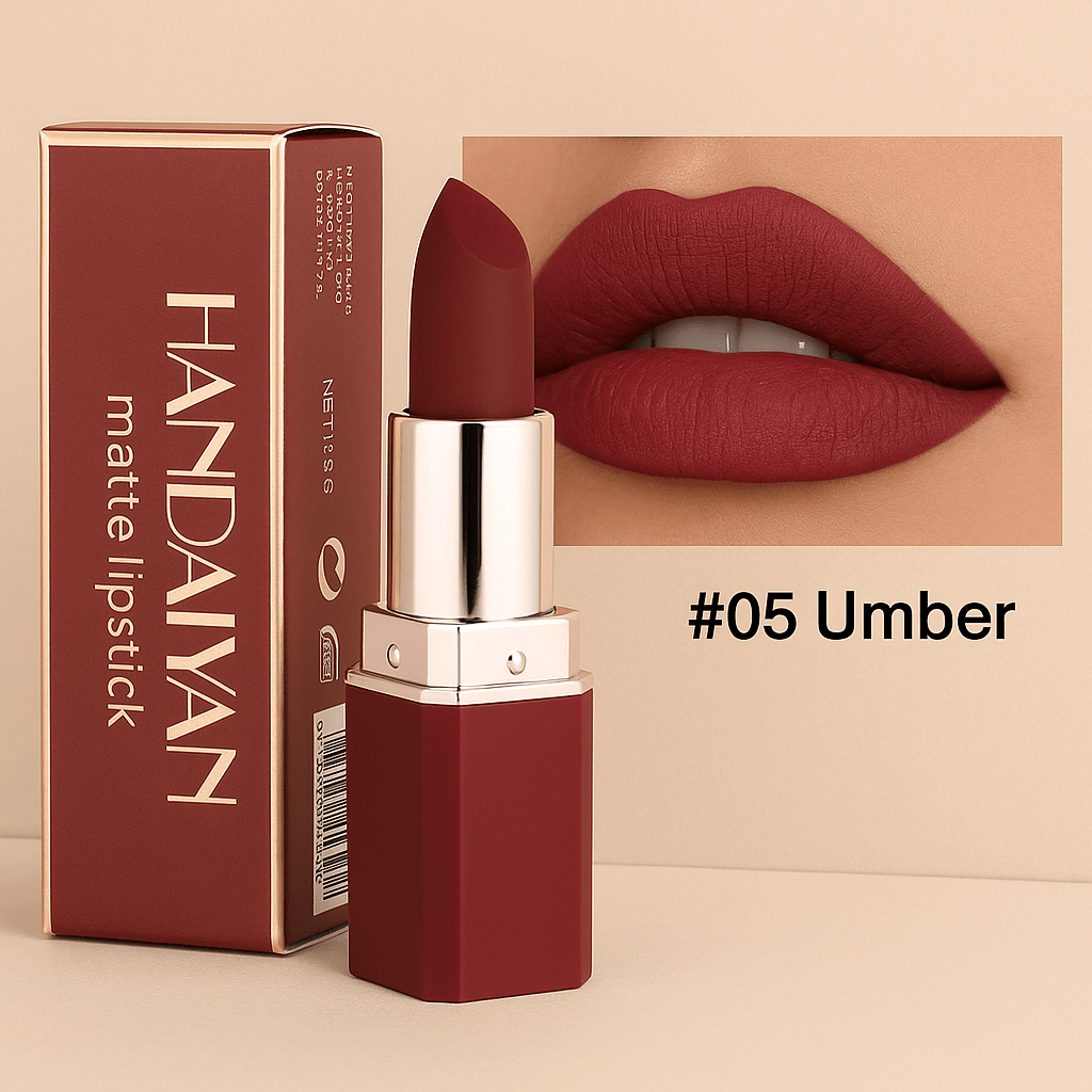 HANDAIYAN Matte Lipstick – Waterproof, Long - Lasting & Velvet FinishAzizaK