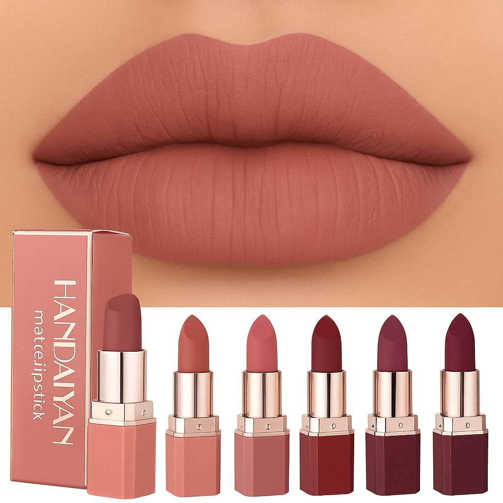 HANDAIYAN Matte Lipstick – Waterproof, Long - Lasting & Velvet FinishAzizaK