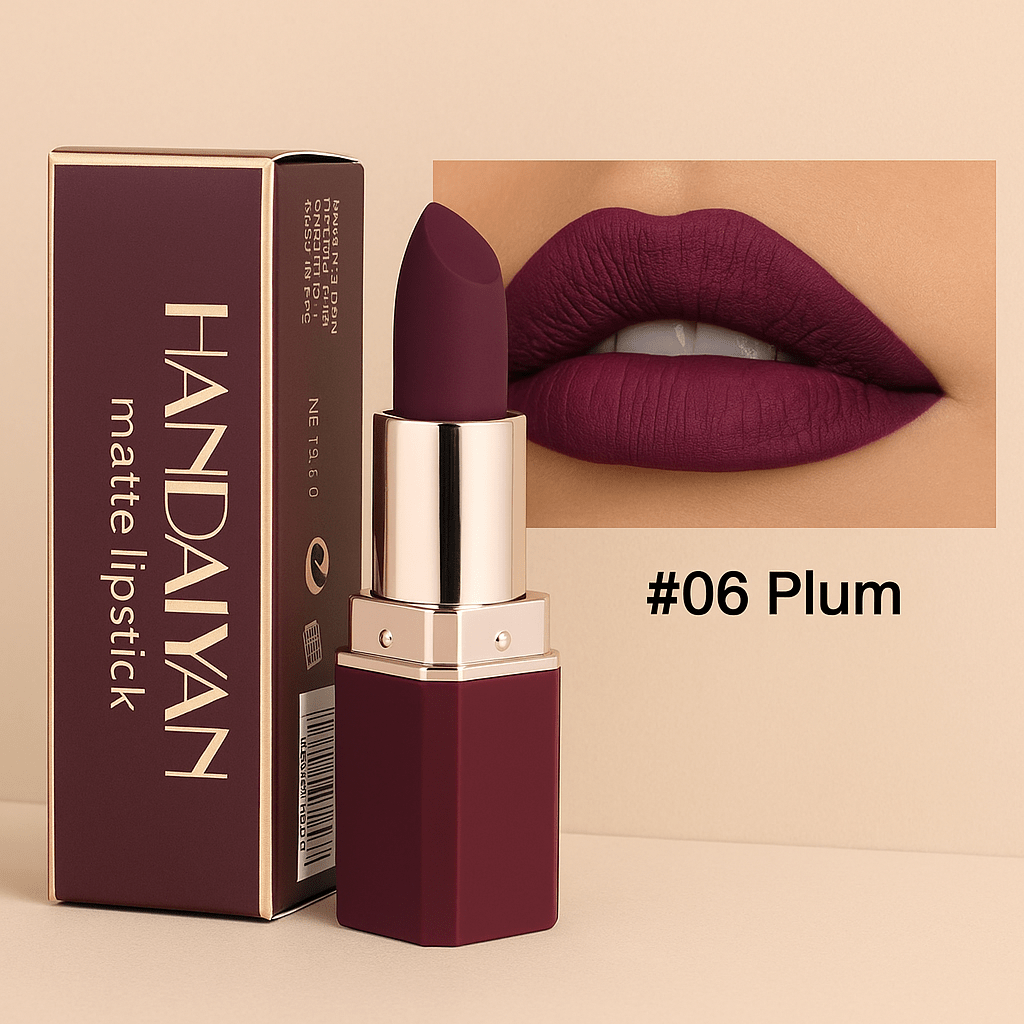 HANDAIYAN Matte Lipstick – Waterproof, Long - Lasting & Velvet FinishAzizaK