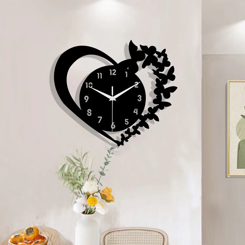 Heart Shaped Frameless Acrylic Silent ClockAzizaK