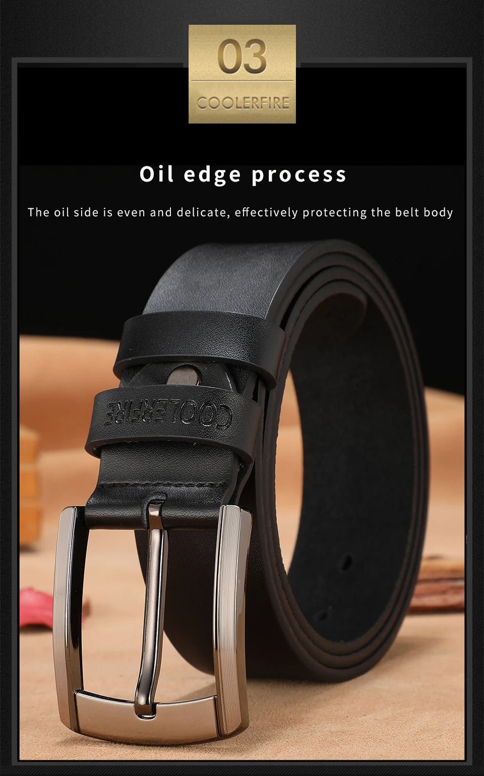 High Quality Genuine Leather Belt for Men Luxury Designer Belt Cowhide Strap MaleAzizaK