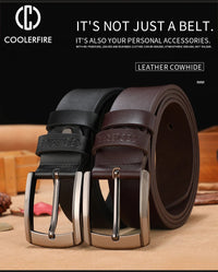 High Quality Genuine Leather Belt for Men Luxury Designer Belt Cowhide Strap MaleAzizaK