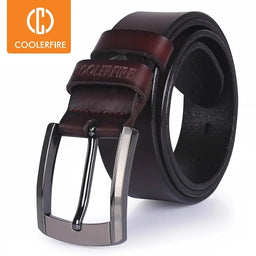 High Quality Genuine Leather Belt for Men Luxury Designer Belt Cowhide Strap MaleAzizaK