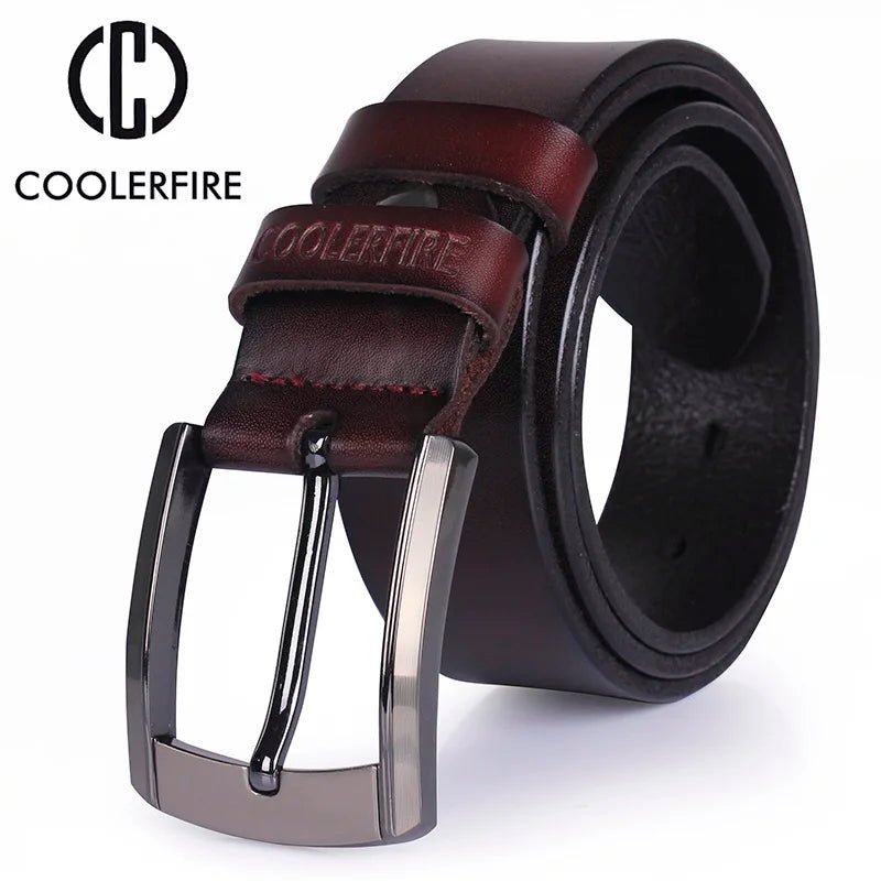 High Quality Genuine Leather Belt for Men Luxury Designer Belt Cowhide Strap MaleAzizaK