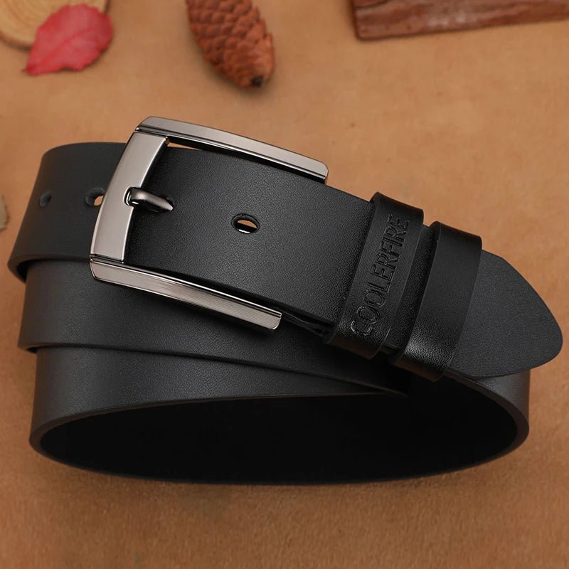 High Quality Genuine Leather Belt for Men Luxury Designer Belt Cowhide Strap MaleAzizaK