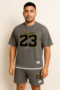 🏖️ High - Quality Korean Style Men's Summer Set – Printed T-Shirt & Beach ShortsAzizaK