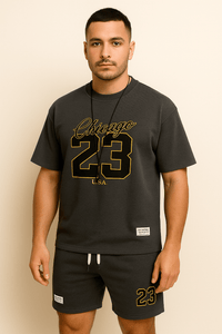 🏖️ High - Quality Korean Style Men's Summer Set – Printed T-Shirt & Beach ShortsAzizaK