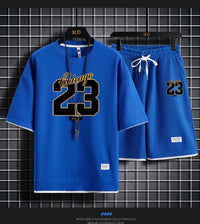 🏖️ High - Quality Korean Style Men's Summer Set – Printed T-Shirt & Beach ShortsAzizaK