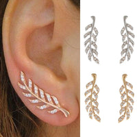 Hollow Leaf EarringsAzizaK