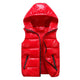 Hooded padded vest with color designAzizaK