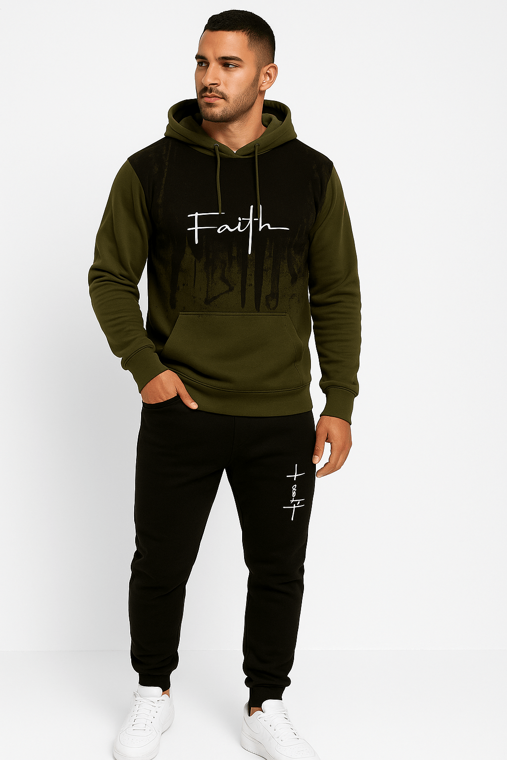 Hoodie & Sweatpants Set – Comfortable 2 - Piece Loungewear / Streetwear OutfitAzizaK