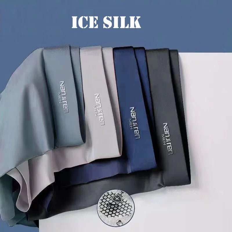 Ice Silk Men’s Boxer Shorts 4pcsAzizaK