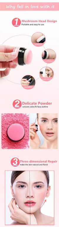 ILISYA Face Blusher Powder Cheek Rouge Nourishing Nude Makeup Brightening Complexion Repair Cosmetics MaquiagemAzizaK