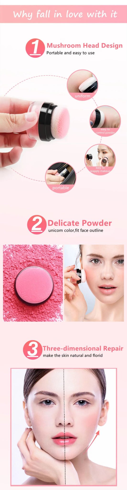 ILISYA Face Blusher Powder Cheek Rouge Nourishing Nude Makeup Brightening Complexion Repair Cosmetics MaquiagemAzizaK