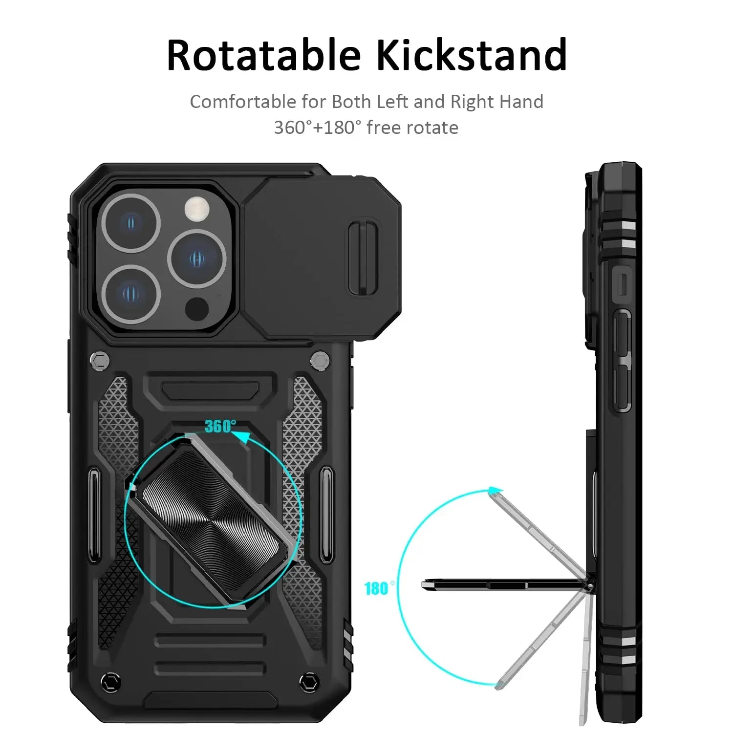 iPhone Case with Ring Holder Anti - Drop Cover with Camera KickstandAzizaK