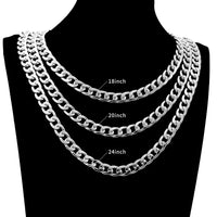 Jewelry Match Iced Out 13mm Cuban Link Fashion Men Hip Hop StyleAzizaK