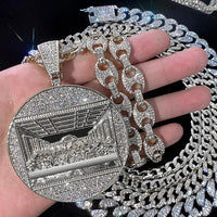 Jewelry Match Iced Out 13mm Cuban Link Fashion Men Hip Hop StyleAzizaK