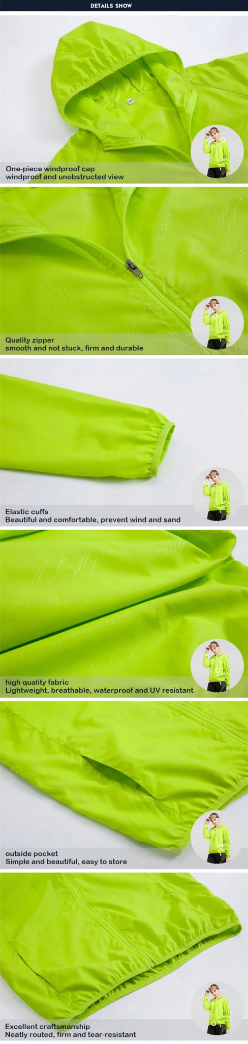 JLN Waterproof Quick Dry Hiking JacketAzizaK