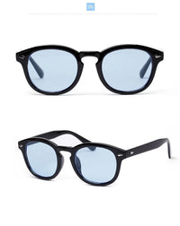 Johnny Depp Rice Stud Classic Retro Round SunglassesAzizaK