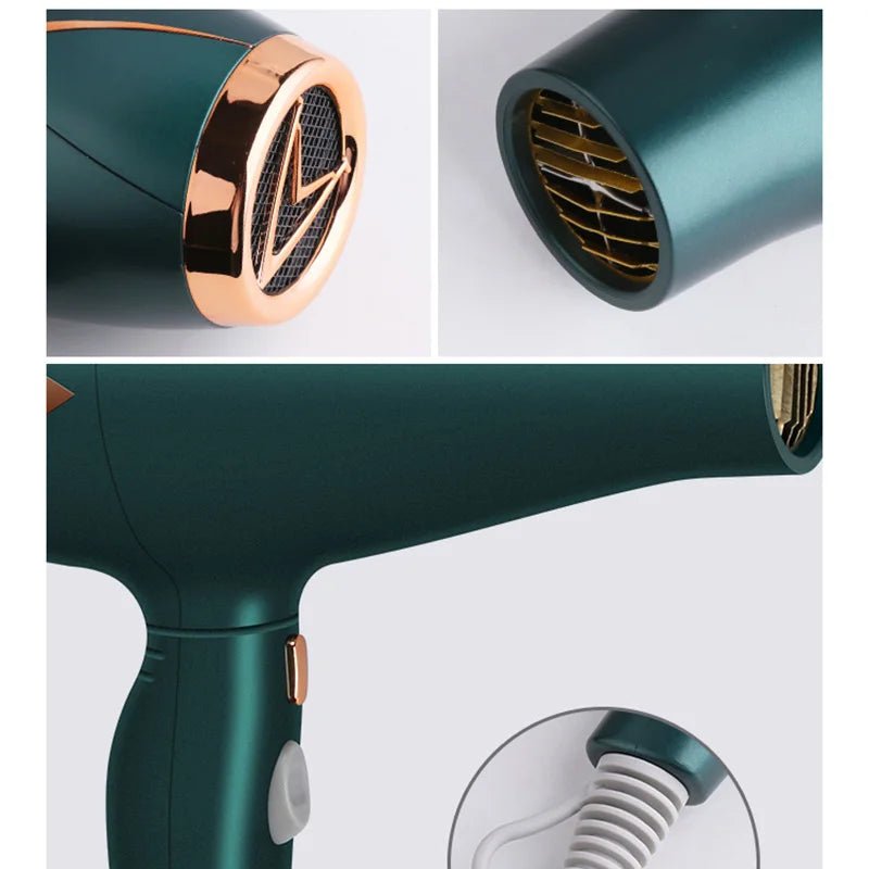 Kemei 3500W Hot and Cold Wind Hair Dryer Foldable Compact Blow Dryer Hairdryer Hair Styling Tools for Salons and Household UseAzizaK