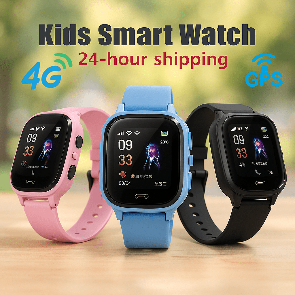 Kids 4G Smartwatch with GPS, SOS & HD Call – Multiple ColorsAzizaK
