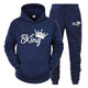 King Printed Cotton Fleece 2 Piece TracksuitAzizaK