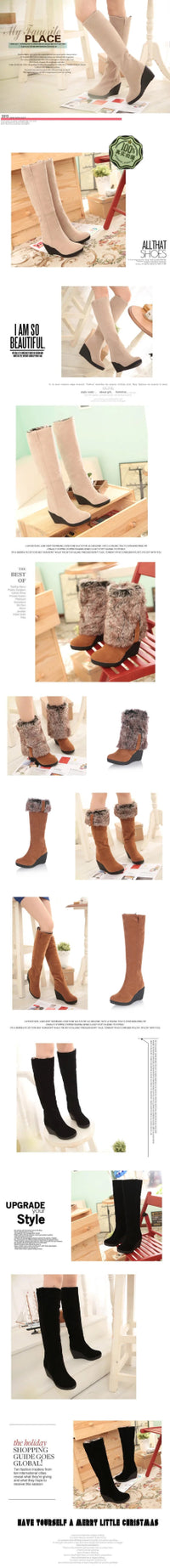 knee length boots, reversible inner fur, on the boot by means of a zipperAzizaK