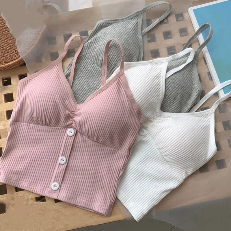Knitted Cotton Crop TopAzizaK