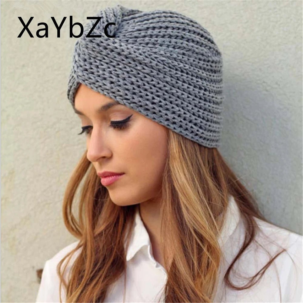 Knitted turban hatAzizaK