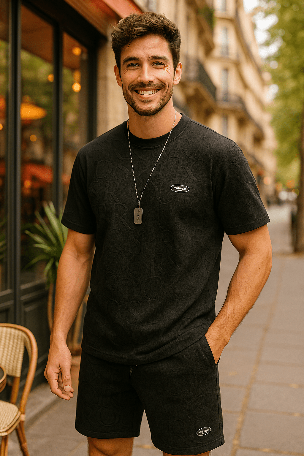 Korean INS Style – Five Minute Pants & Casual Solid T-Shirt SetAzizaK
