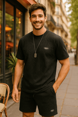 Korean INS Style – Five Minute Pants & Casual Solid T-Shirt SetAzizaK