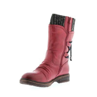 Lace - up side zip snow bootsAzizaK