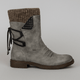 Lace - up side zip snow bootsAzizaK